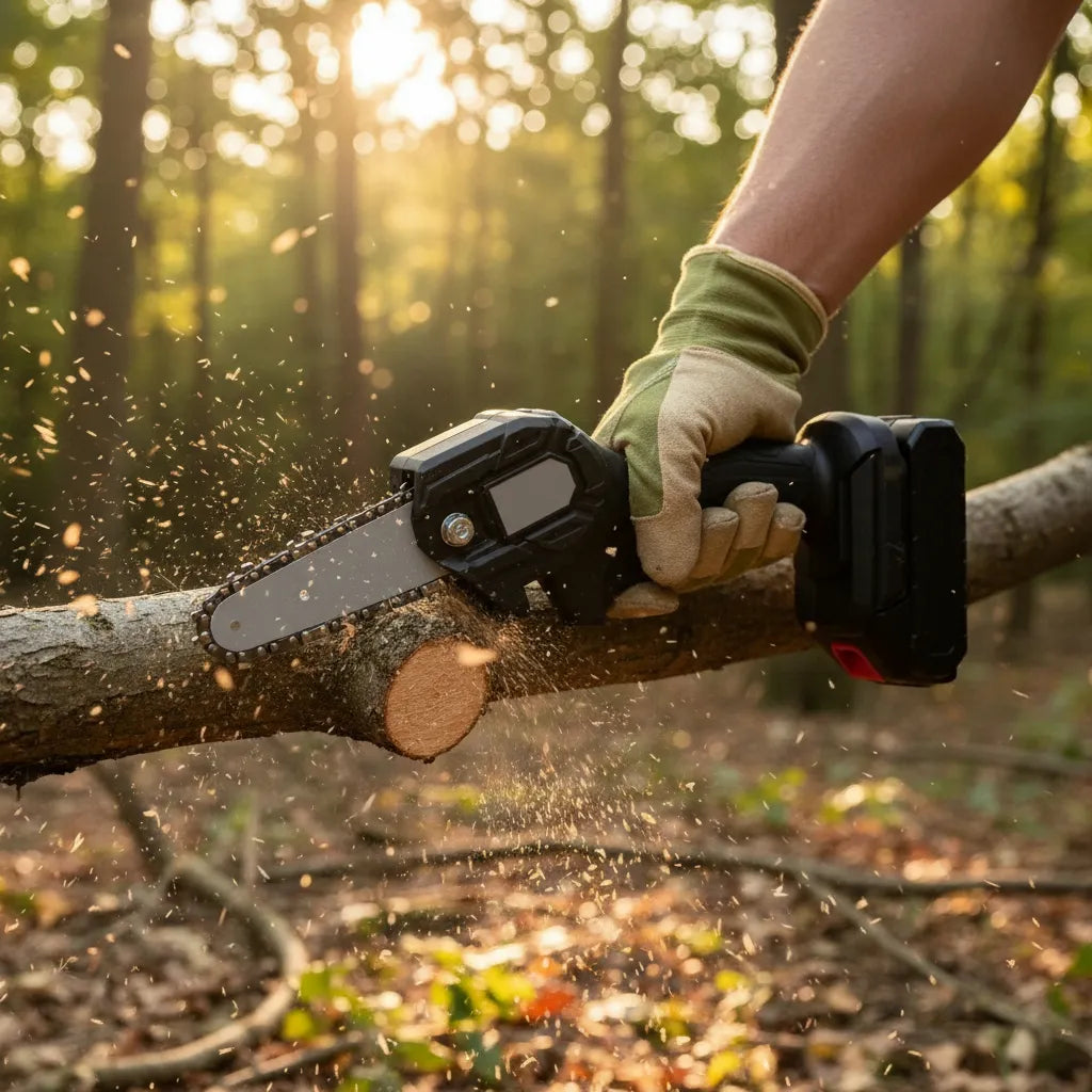 Mini Motosierra Portátil - Corta fácil y rápido